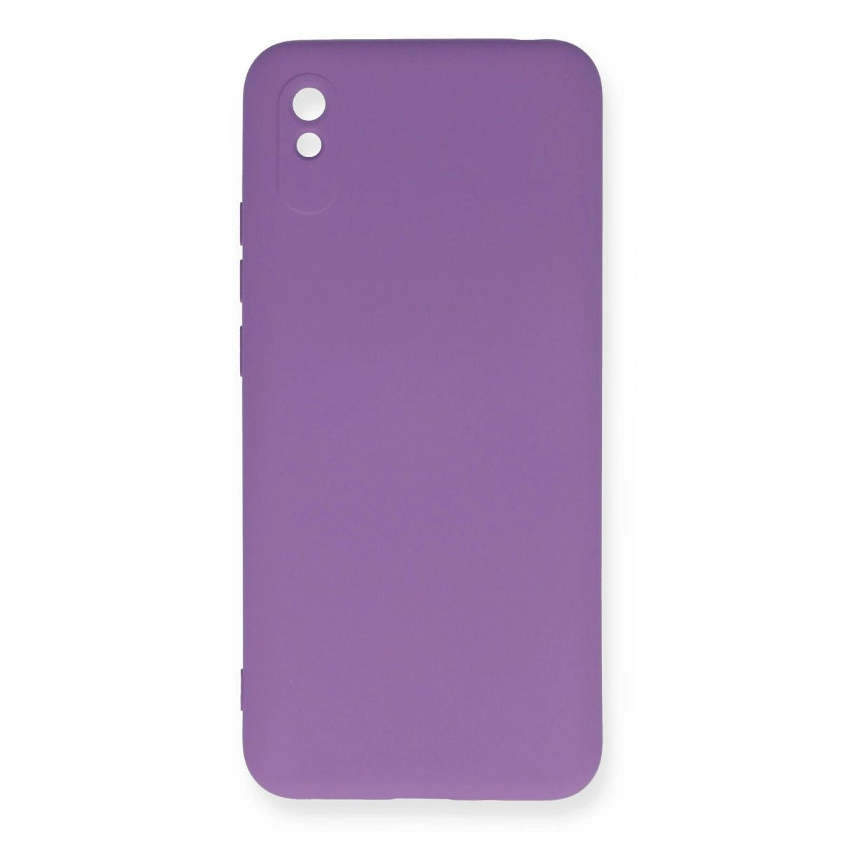 Xiaomi Redmi 9a Kılıf Nano İçi Kadife Silikon - Mor