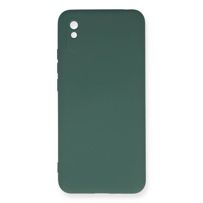Xiaomi Redmi 9a Kılıf Nano İçi Kadife Silikon - Koyu Yeşil