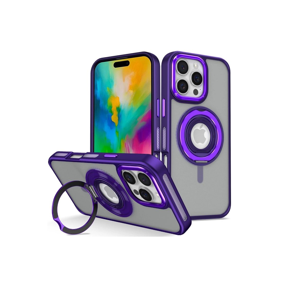 Joko Apple İphone 16 Pro Banza Magsafe Standlı Kapak - Derin Mor