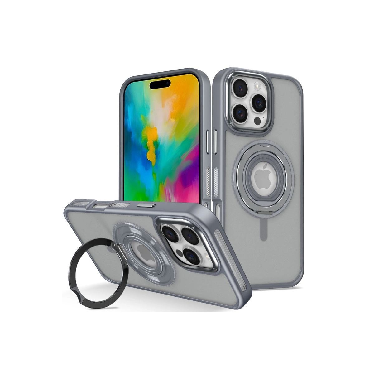 Joko Apple İphone 16 Pro Max Banza Magsafe Standlı Kapak - Titan Gri