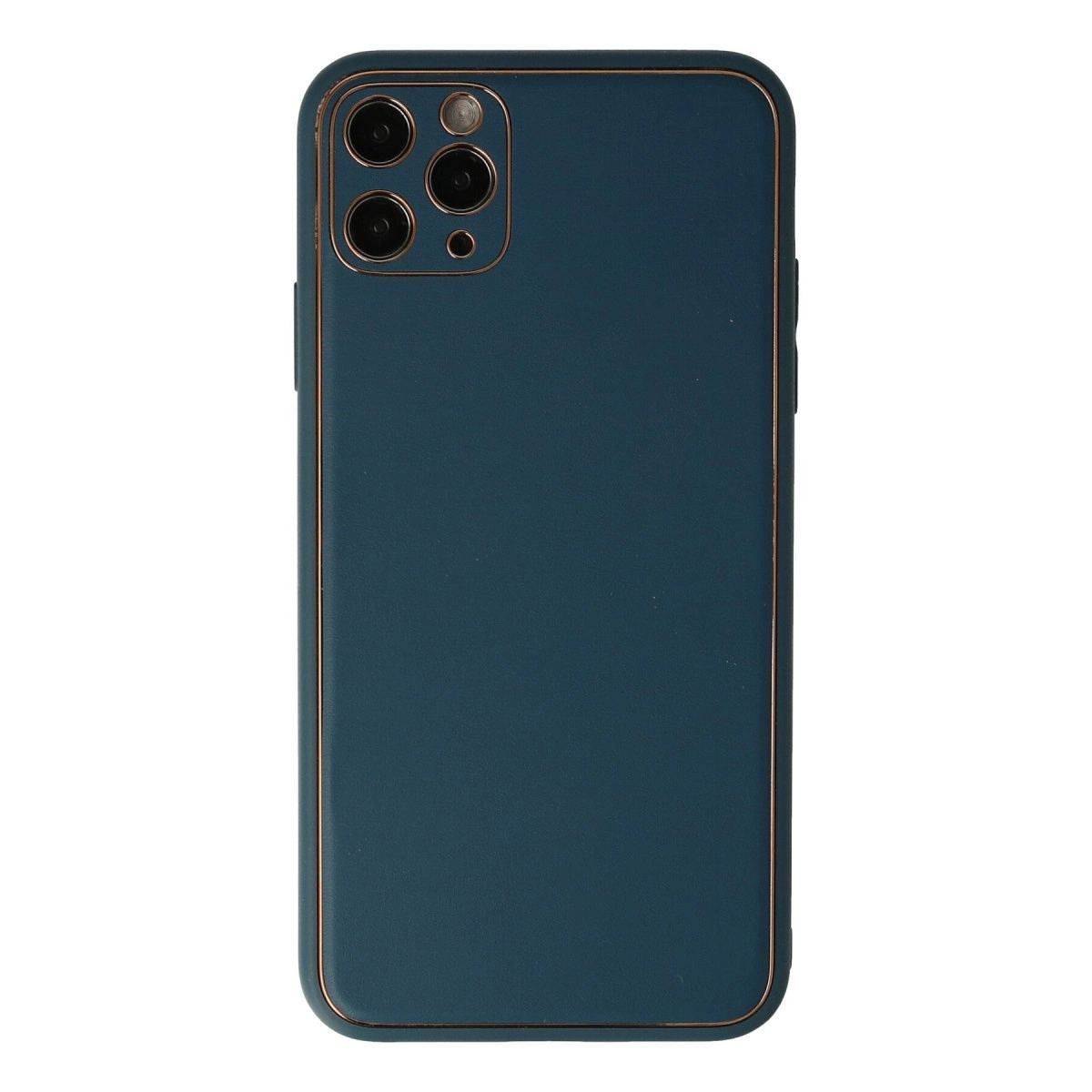 Apple İphone 11 Pro Kılıf Coco Deri Silikon Kapak - Mavi