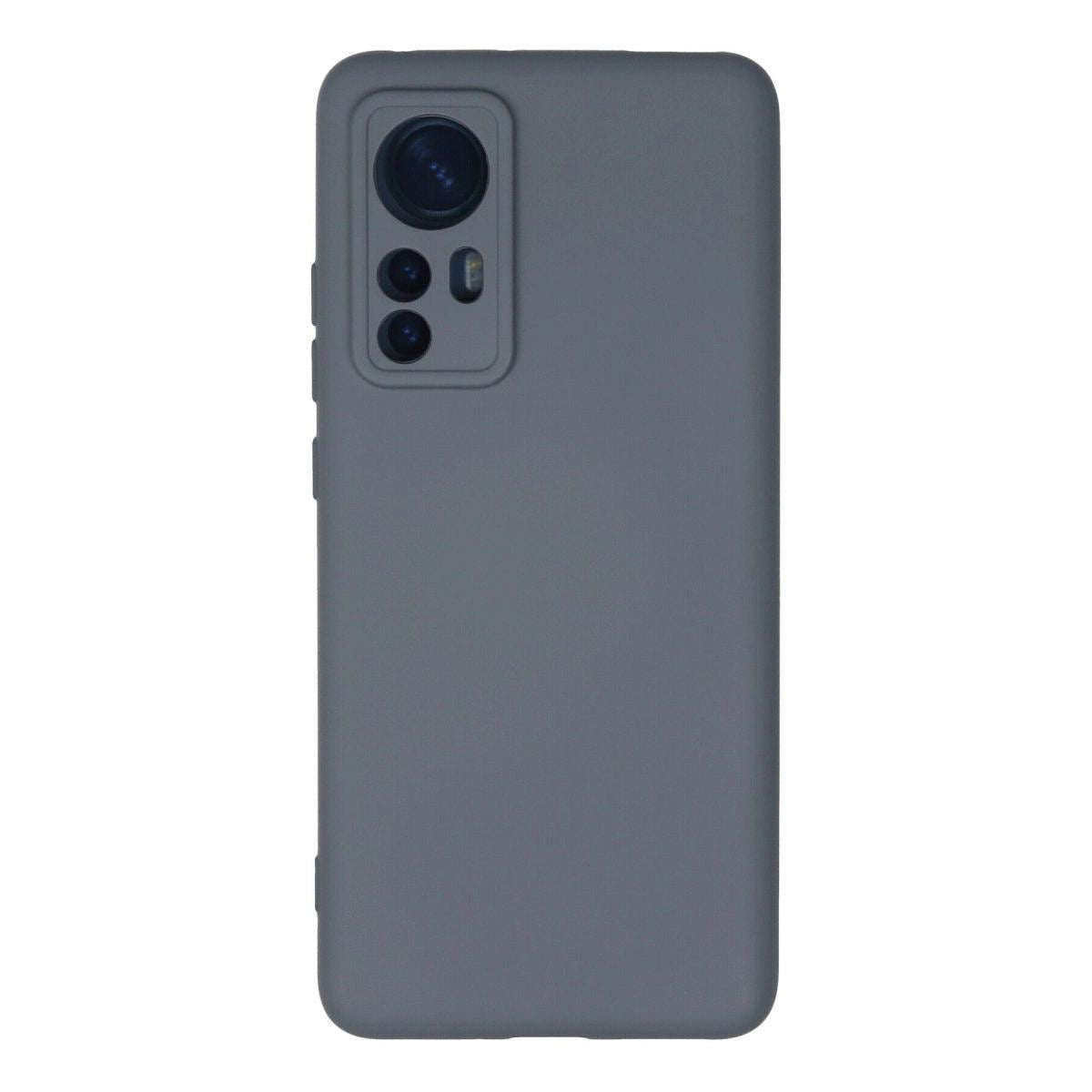 Xiaomi Mi 12 Kılıf Nano İçi Kadife Silikon - Gri