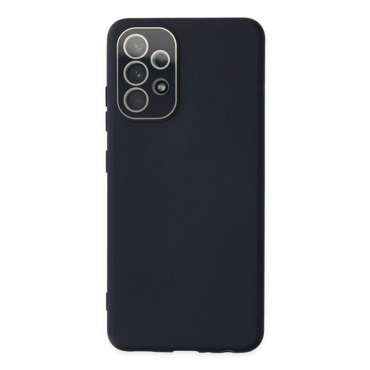 Samsung Galaxy A53 5g Kılıf Lansman Glass Kapak - Lacivert