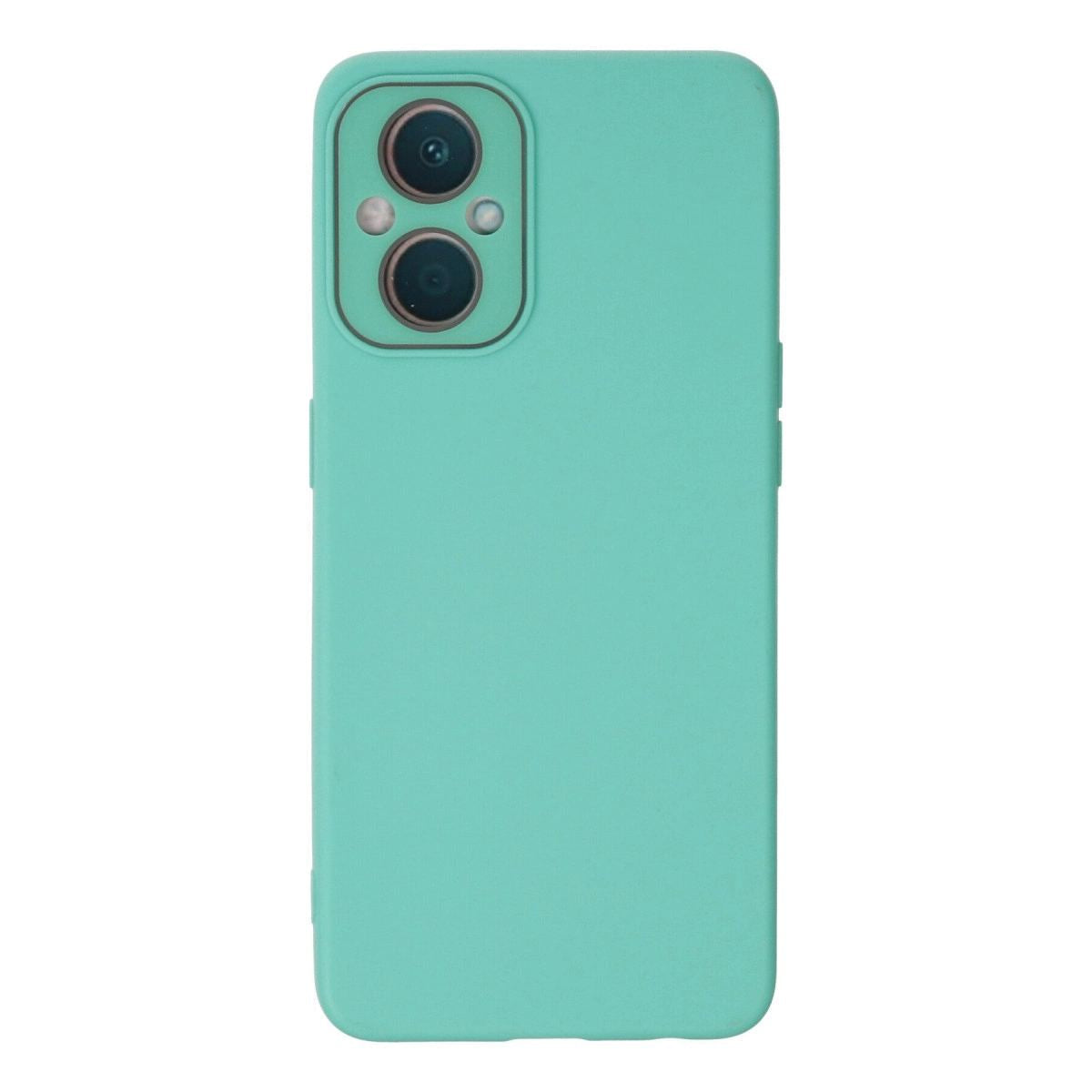 Oppo Reno 7 Lite Kılıf Lansman Glass Kapak - Turkuaz