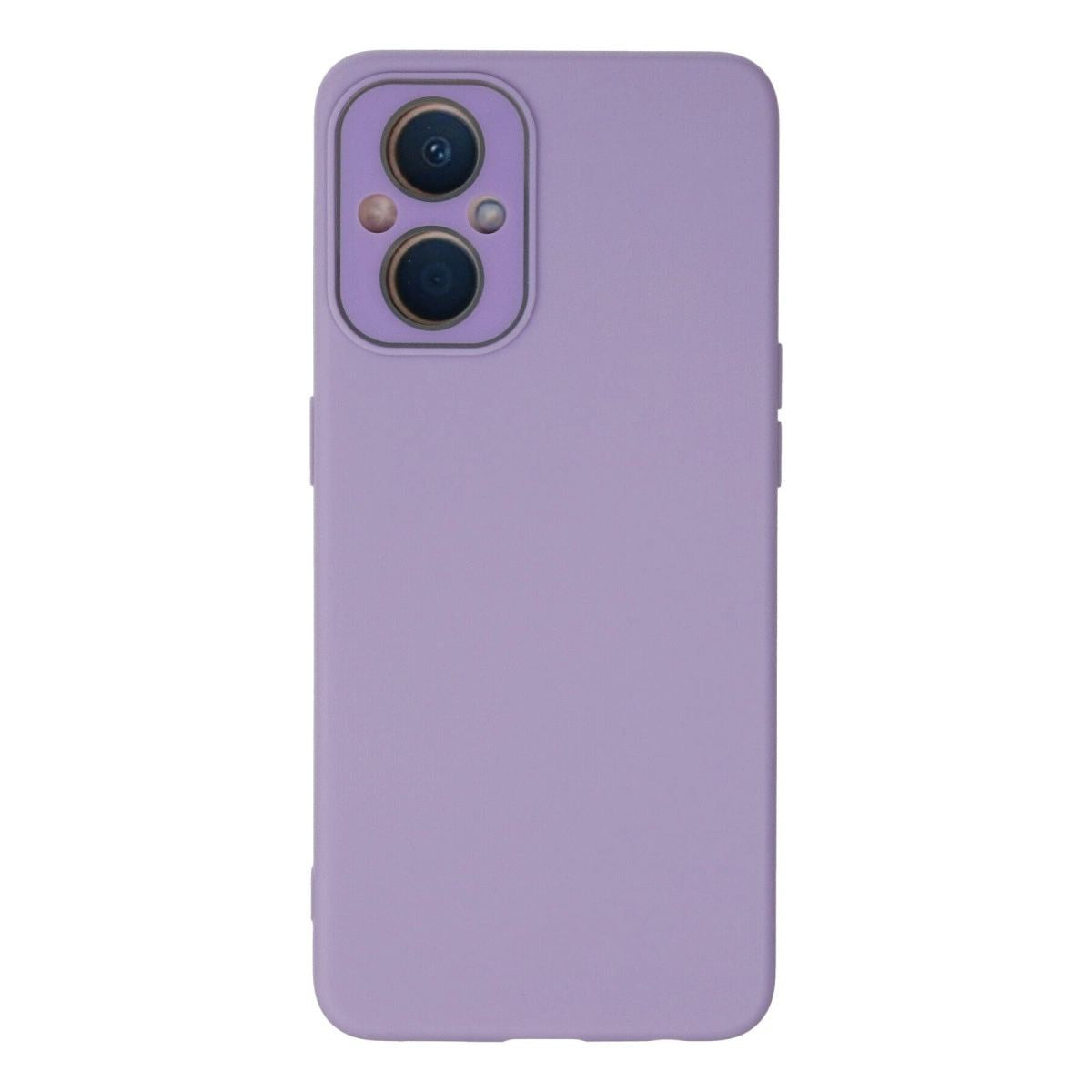 Oppo Reno 7 Lite Kılıf Lansman Glass Kapak - Lila