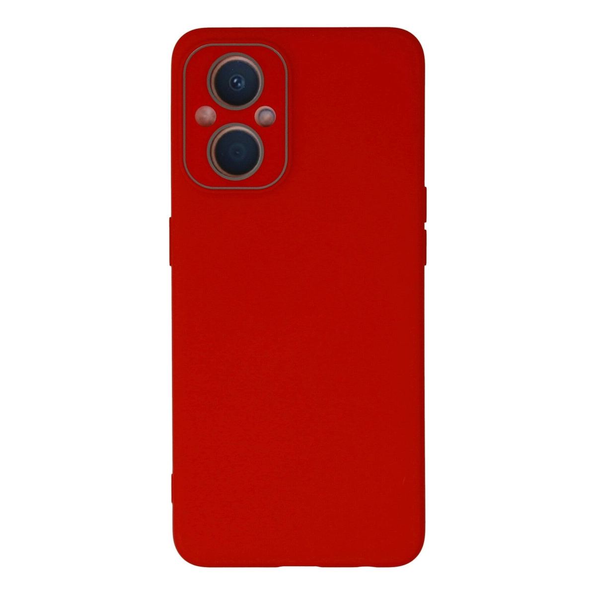Oppo Reno 7 Lite Kılıf Lansman Glass Kapak - Kırmızı