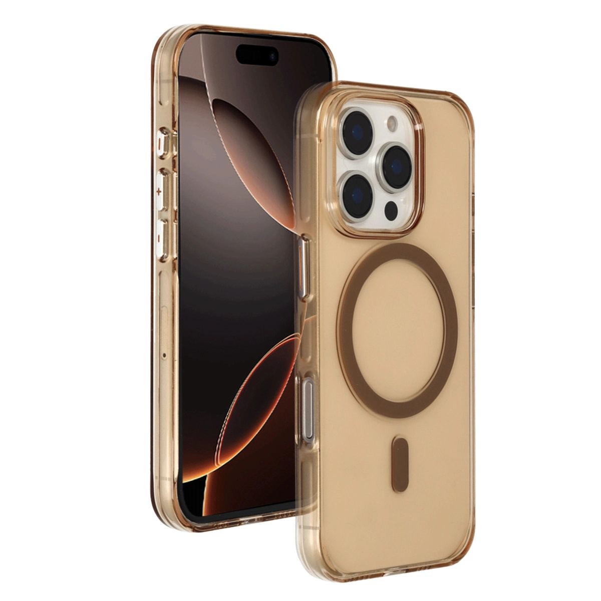 Joko Apple İphone 16 Pro Max Gleam Pc Sert Magsafe Kılıf - gold