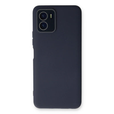 Vivo Y15s Kılıf Lansman Glass Kapak - Lacivert