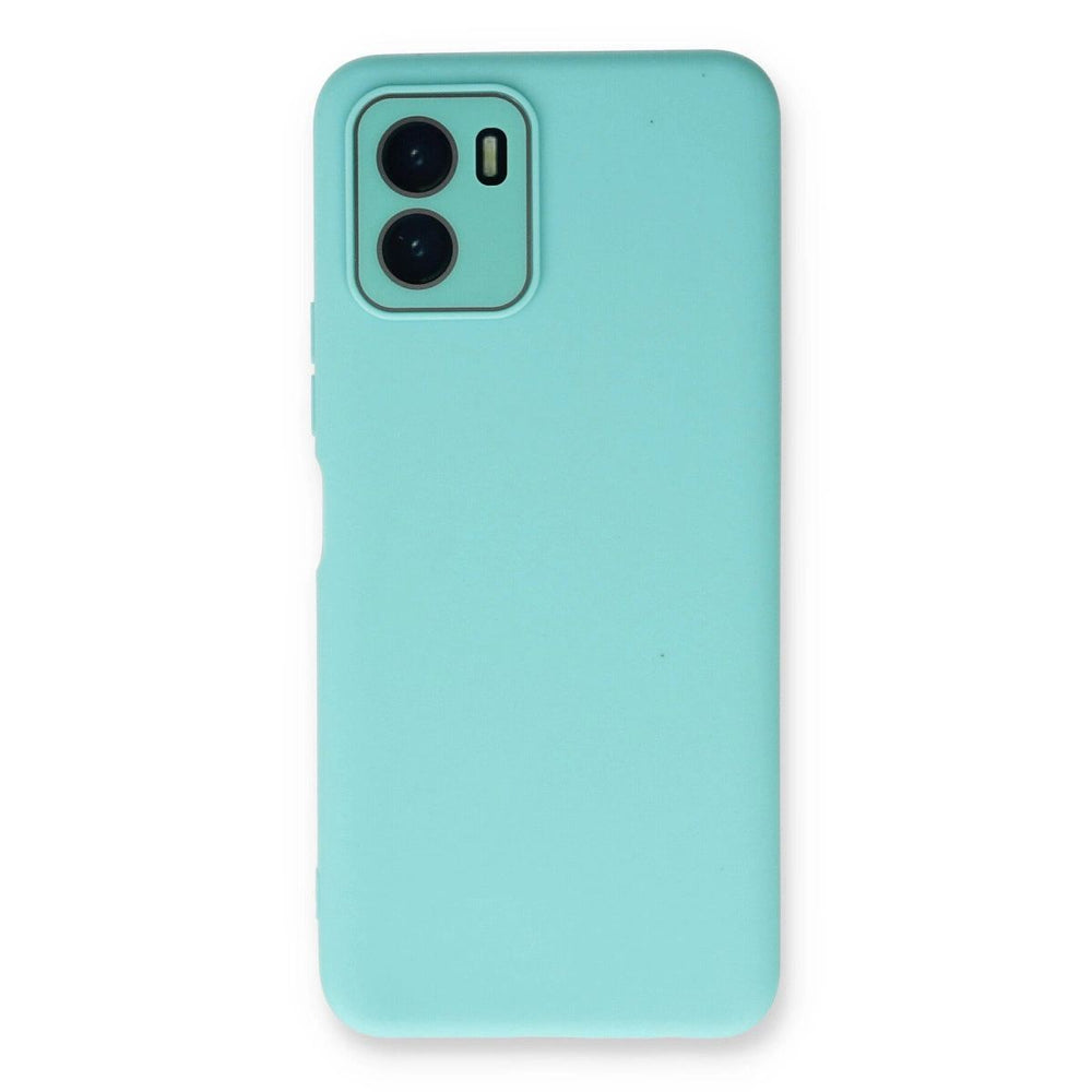 Vivo Y15s Kılıf Lansman Glass Kapak - Turkuaz