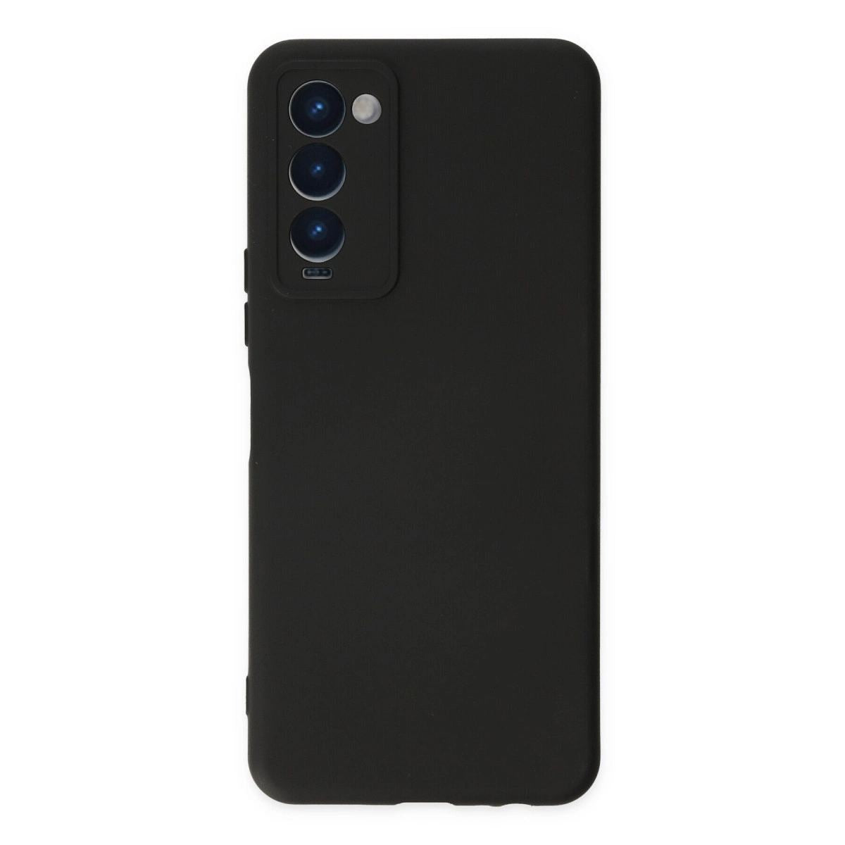 Tecno Camon 18 Kılıf Nano İçi Kadife Silikon - Siyah