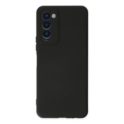 Tecno Camon 18 Kılıf Nano İçi Kadife Silikon - Siyah