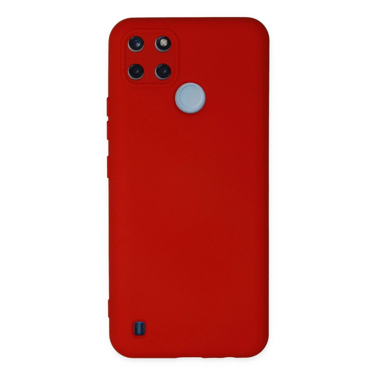 Realme C25y Kılıf Nano İçi Kadife Silikon - Kırmızı