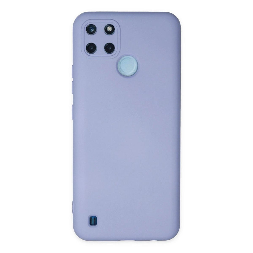 Realme C25y Kılıf Nano İçi Kadife Silikon - Lila