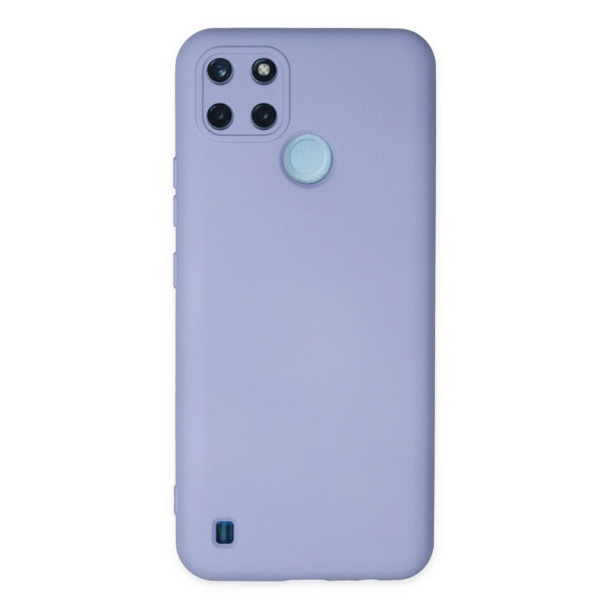 Realme C25y Kılıf Nano İçi Kadife Silikon - Lila
