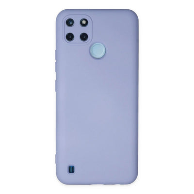 Realme C25y Kılıf Nano İçi Kadife Silikon - Lila