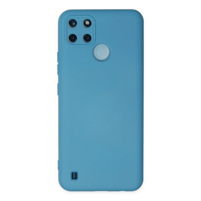 Realme C25y Kılıf Nano İçi Kadife Silikon - Mavi