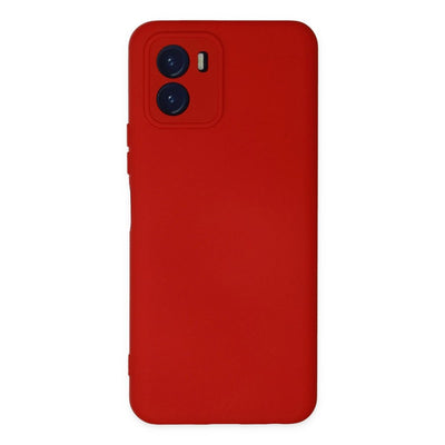 Vivo Y15s Kılıf Nano İçi Kadife Silikon - Kırmızı