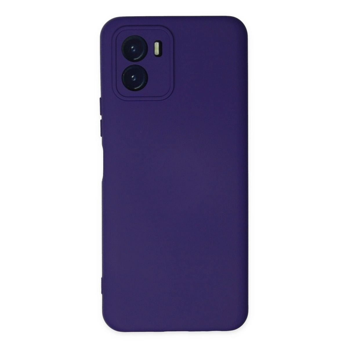 Vivo Y15s Kılıf Nano İçi Kadife Silikon - Mor
