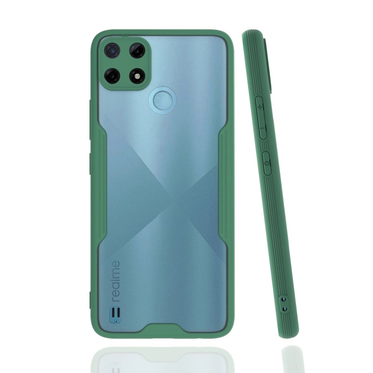 Realme C25y Kılıf Platin Silikon - Yeşil