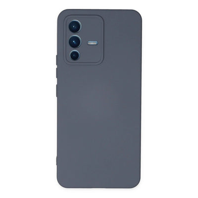 Vivo V23 5g Kılıf Nano İçi Kadife Silikon - Gri