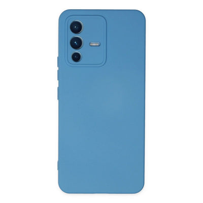 Vivo V23 5g Kılıf Nano İçi Kadife Silikon - Mavi