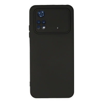 Xiaomi Poco M4 Pro 4g Kılıf Nano İçi Kadife Silikon - Siyah