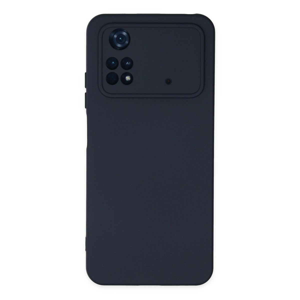 Xiaomi Poco M4 Pro 4g Kılıf Nano İçi Kadife Silikon - Lacivert