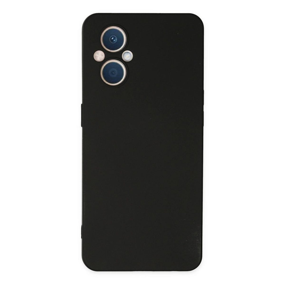 Oppo Reno 7 Lite Kılıf Nano İçi Kadife Silikon - Siyah