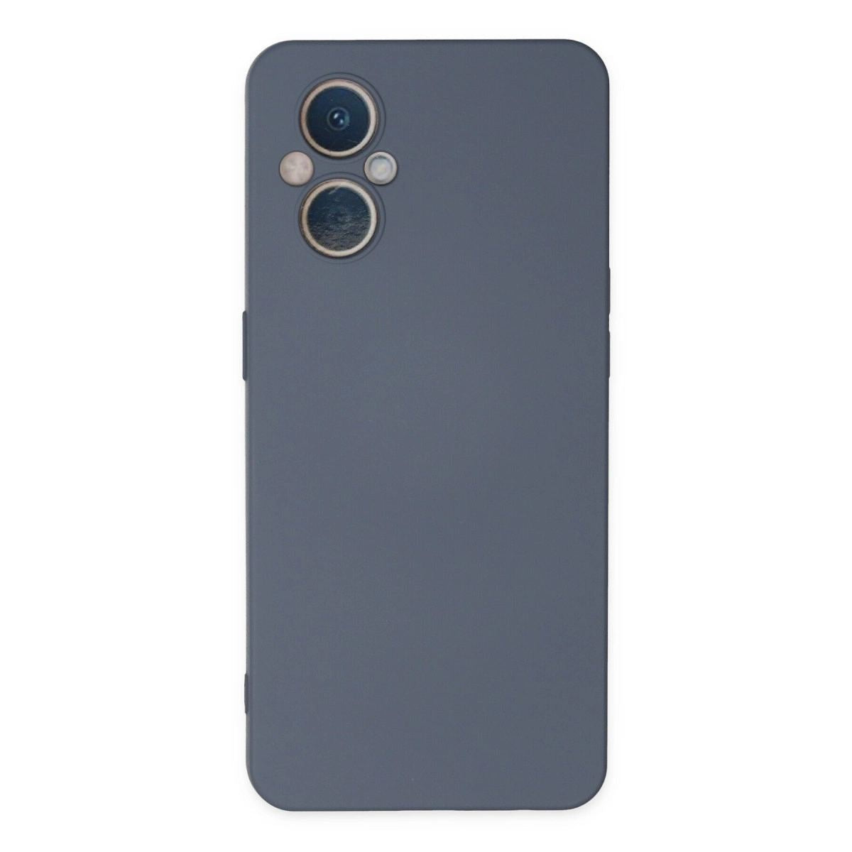 Oppo Reno 7 Lite Kılıf Nano İçi Kadife Silikon - Gri