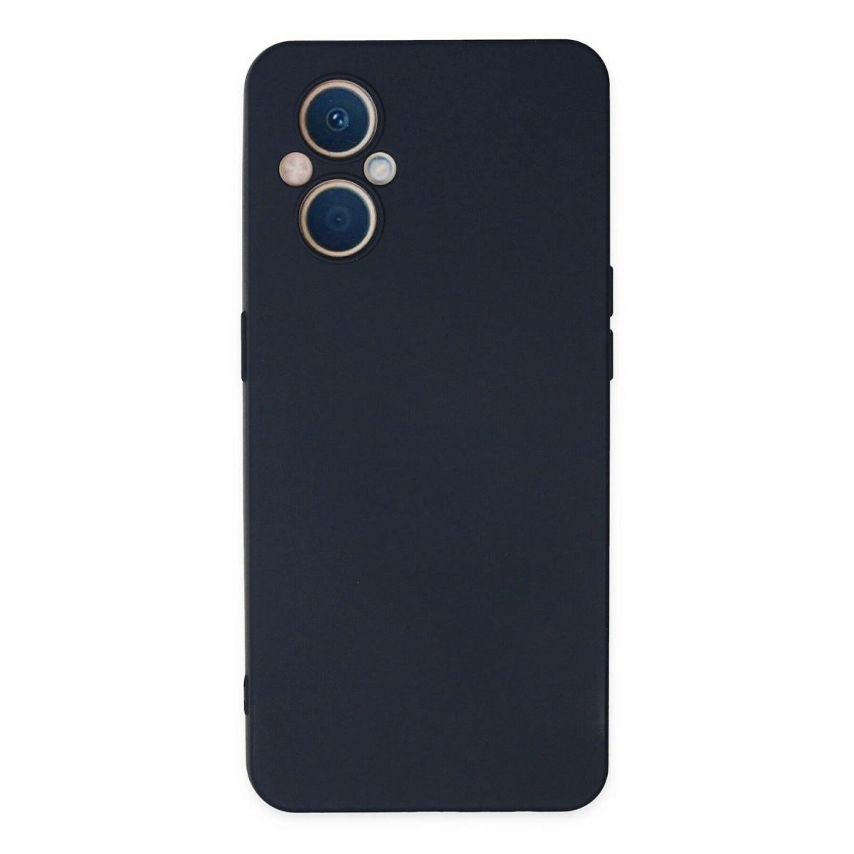 Oppo Reno 7 Lite Kılıf Nano İçi Kadife Silikon - Lacivert