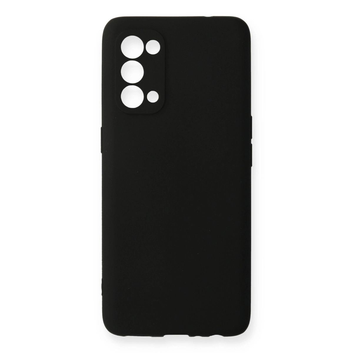 Oppo Reno 5 Pro Kılıf First Silikon - Siyah
