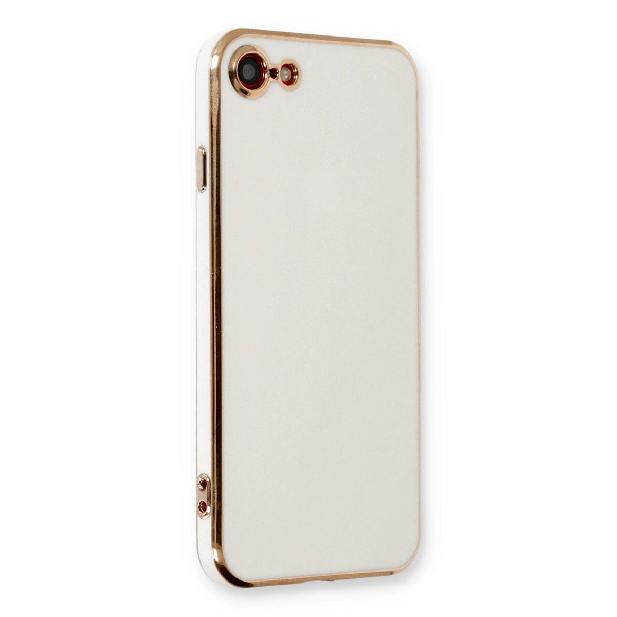Apple İphone 7 Kılıf Volet Silikon - Beyaz