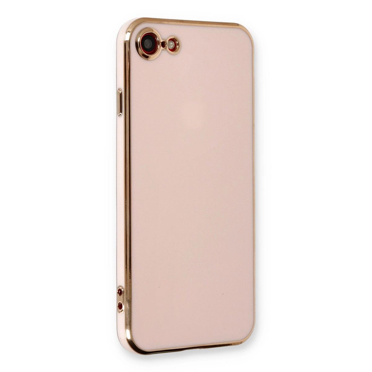 Apple İphone 7 Kılıf Volet Silikon - Pembe