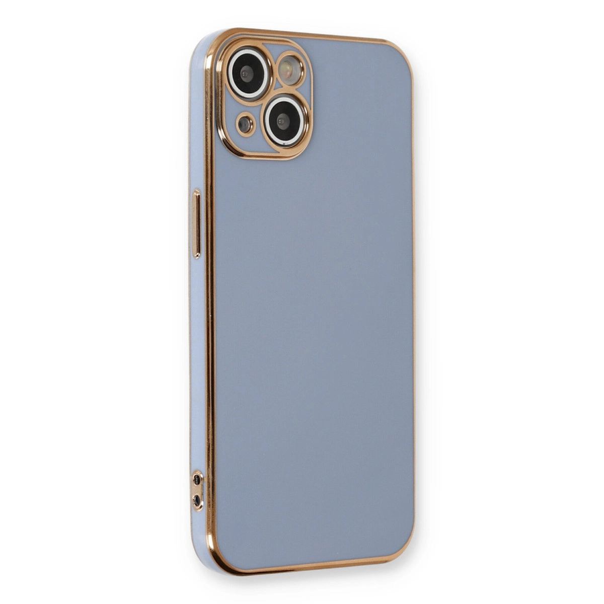 Apple İphone 13 Kılıf Volet Silikon - Mavi