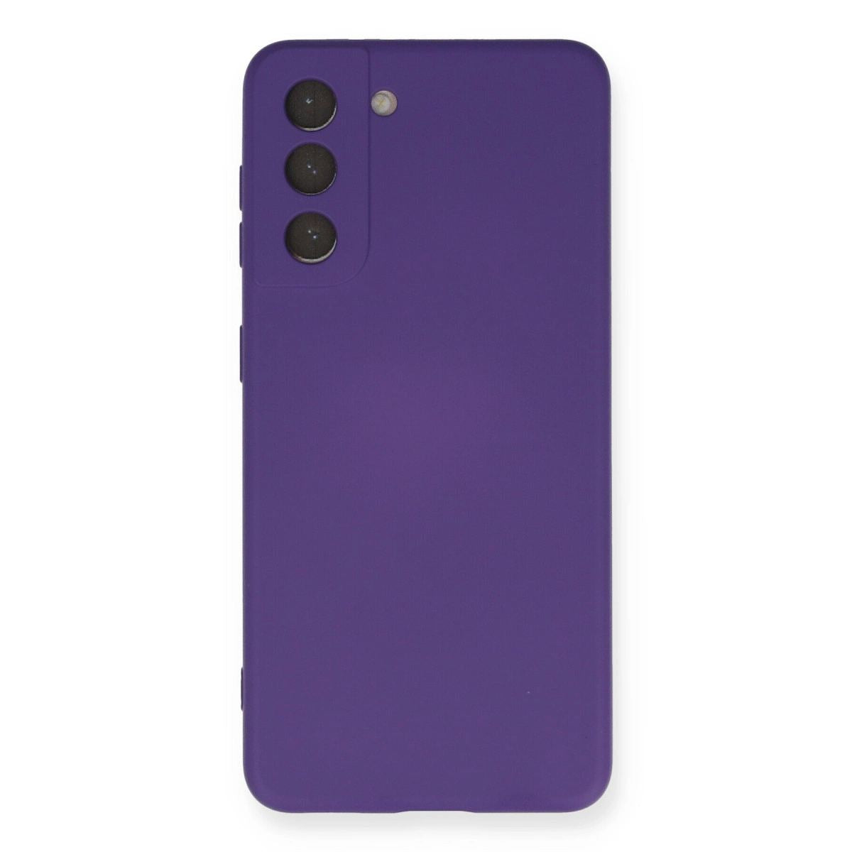 Samsung Galaxy S21 Kılıf Nano İçi Kadife Silikon - Mor