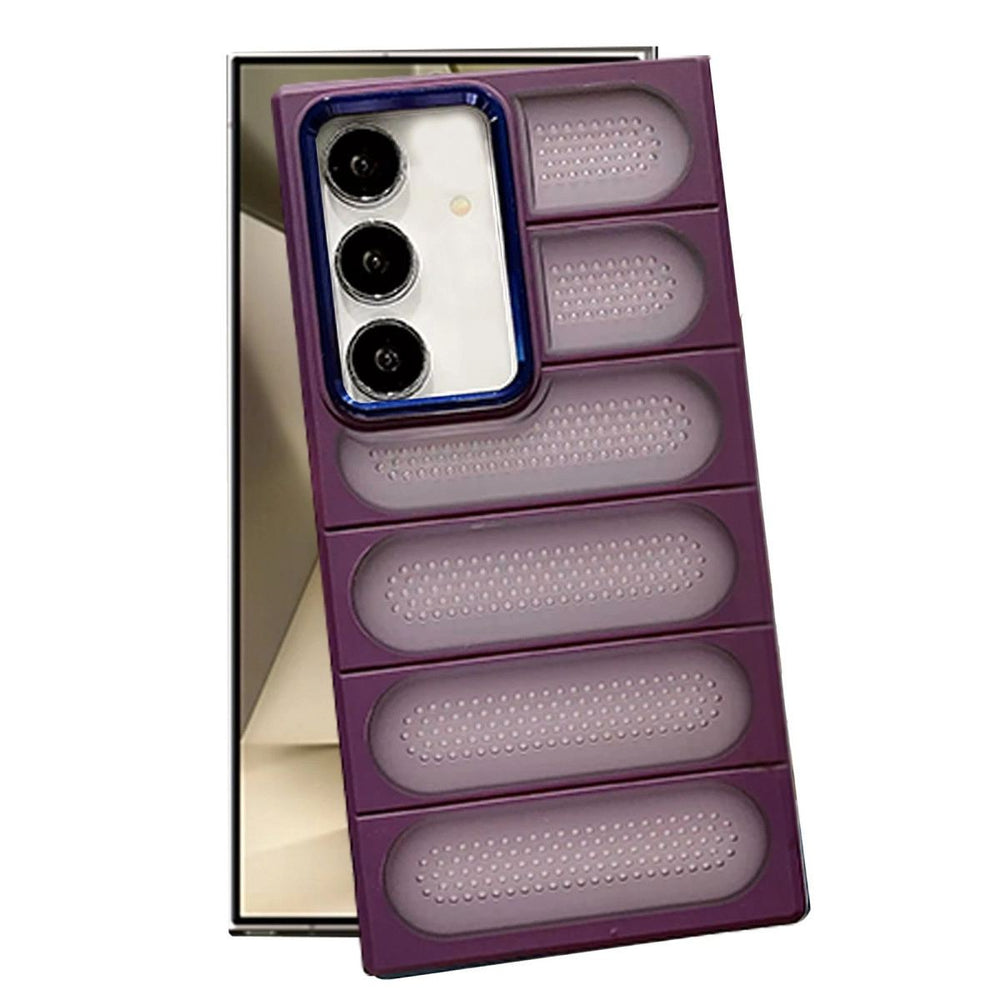Samsung Galaxy S24 Kılıf Airmax Silikon Kapak - Derin Mor