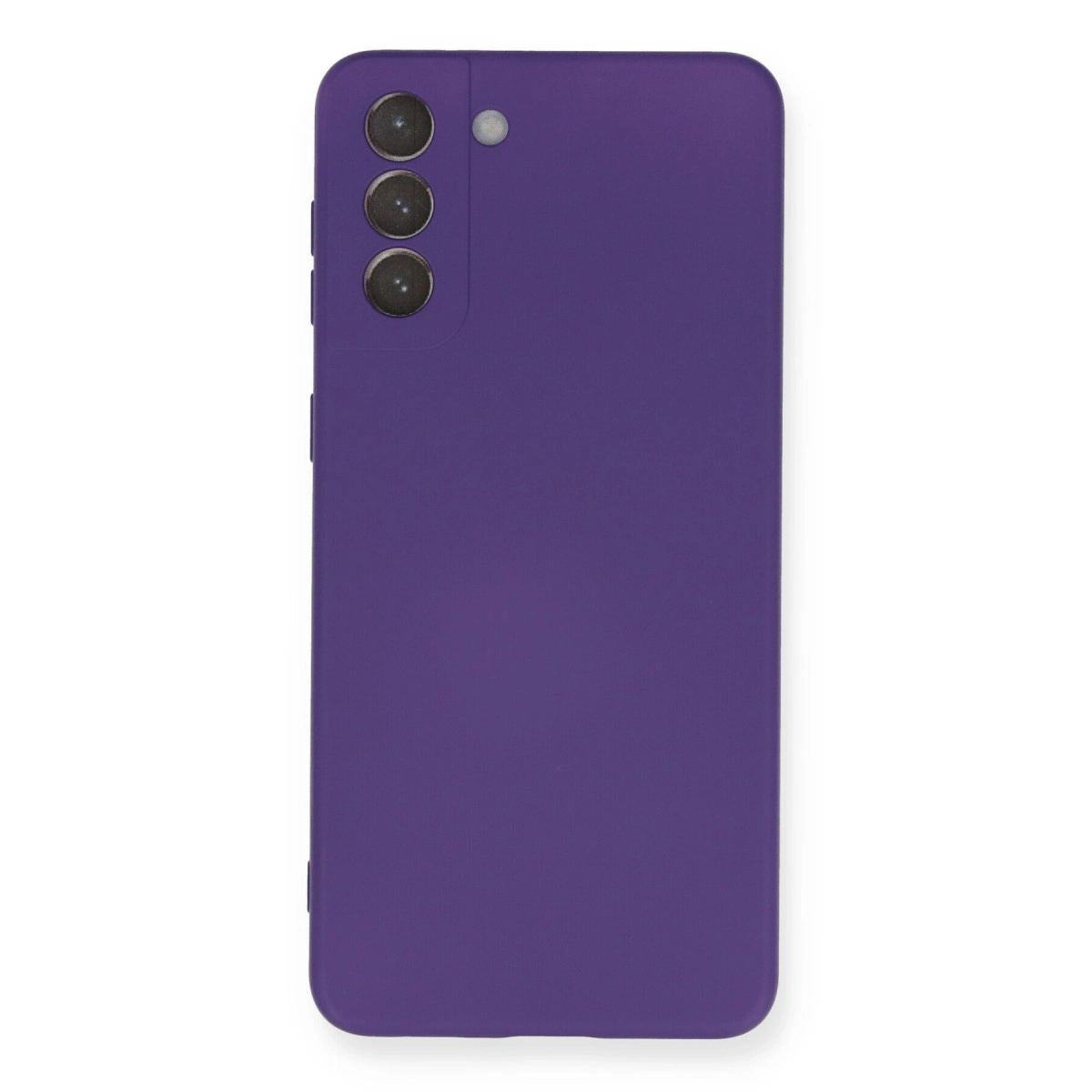 Samsung Galaxy S21 Plus Kılıf Nano İçi Kadife Silikon - Mor