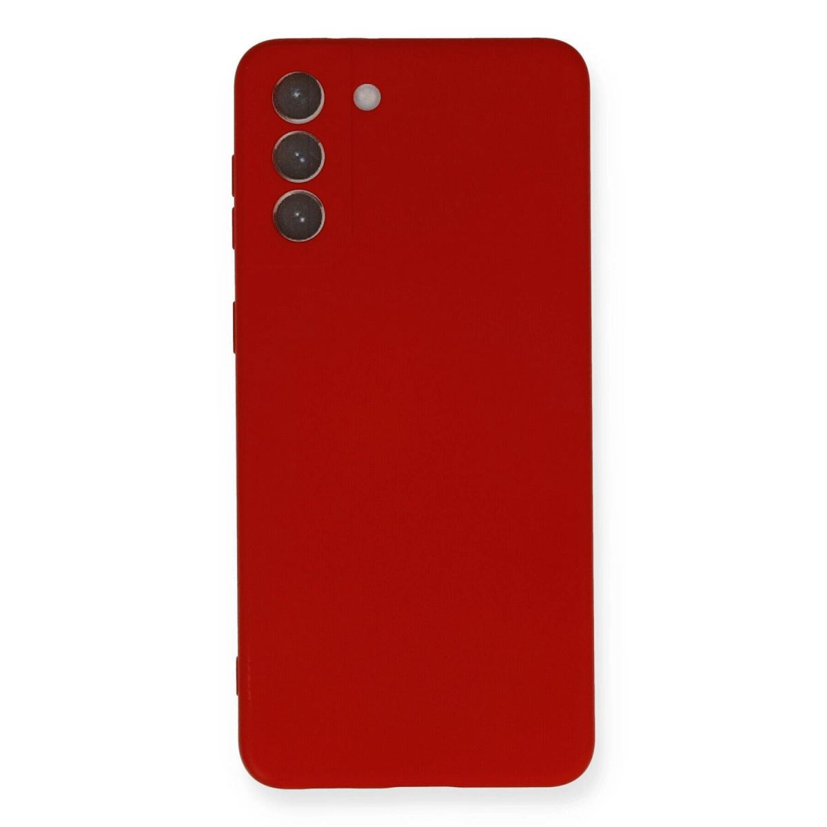 Samsung Galaxy S21 Plus Kılıf Nano İçi Kadife Silikon - Kırmızı