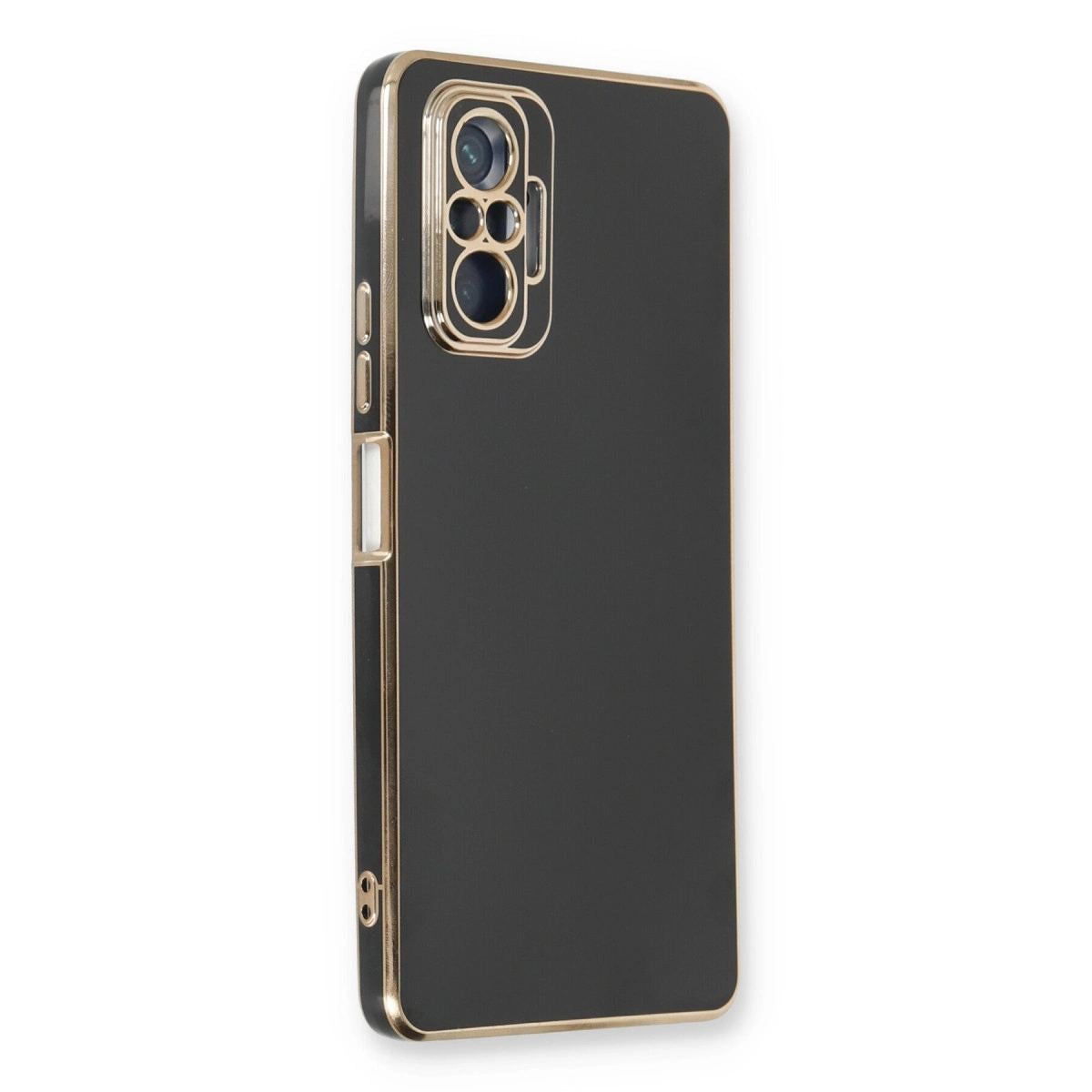 Xiaomi Redmi Note 10 Pro Kılıf Volet Silikon - Siyah