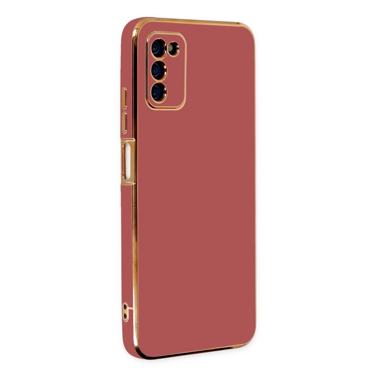 Samsung Galaxy A03s Kılıf Volet Silikon - Kırmızı