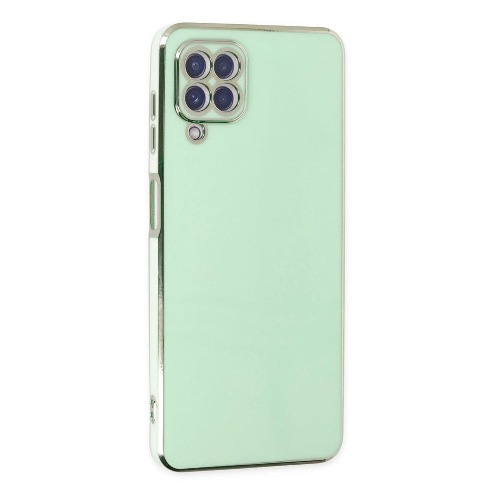 Samsung Galaxy A22 Kılıf Volet Silikon - Açık Yeşil