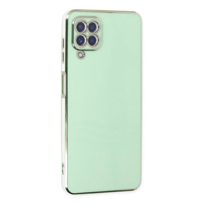 Samsung Galaxy A22 Kılıf Volet Silikon - Açık Yeşil