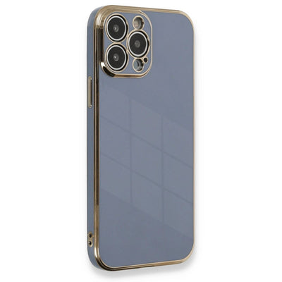 Apple İphone 13 Pro Max Kılıf Volet Silikon - Mavi