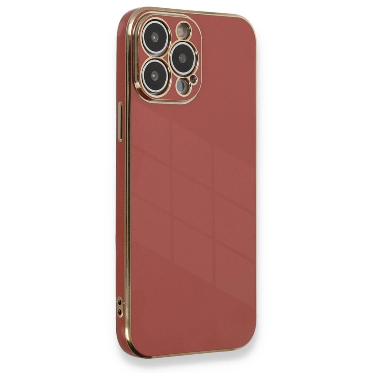 Apple İphone 13 Pro Max Kılıf Volet Silikon - Kırmızı