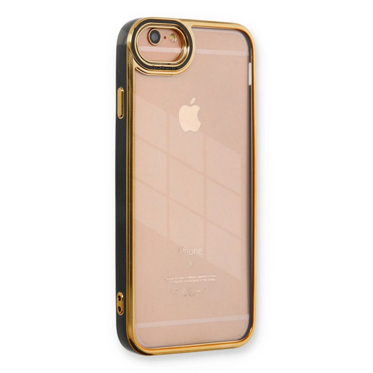 Apple İphone 6 Kılıf Liva Lens Silikon - Siyah