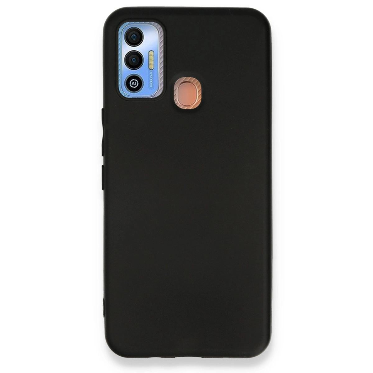 Tecno Spark 7t Kılıf First Silikon - Siyah
