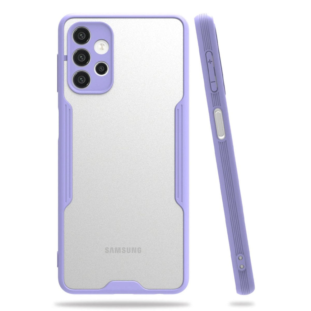Samsung Galaxy A72 Kılıf Platin Silikon - Lila