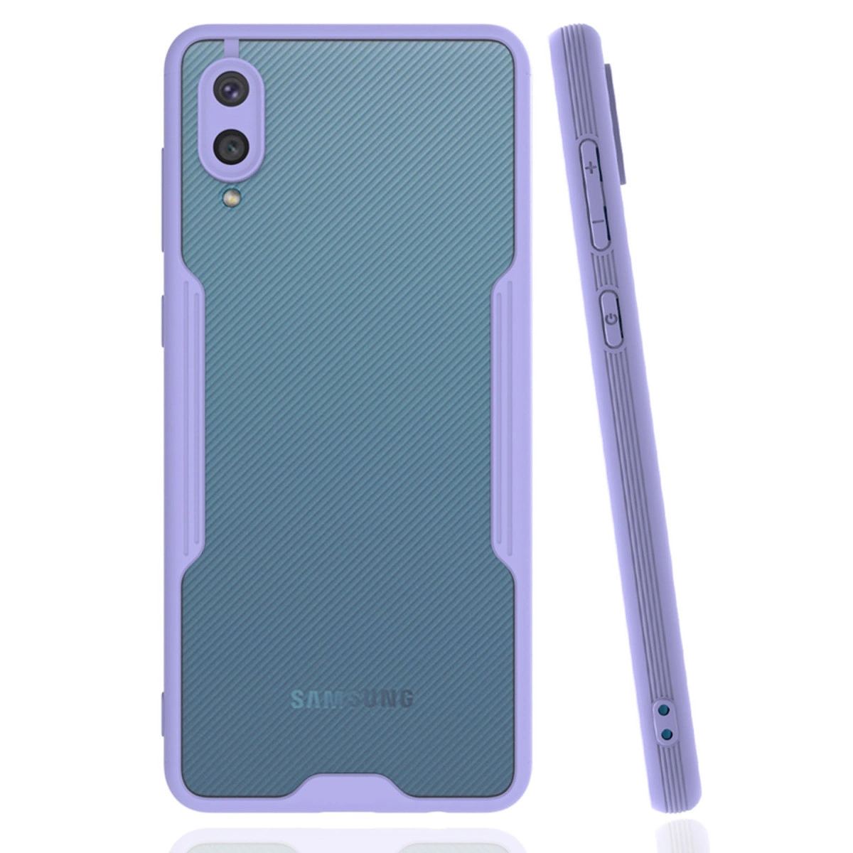 Samsung Galaxy A02 Kılıf Platin Silikon - Lila