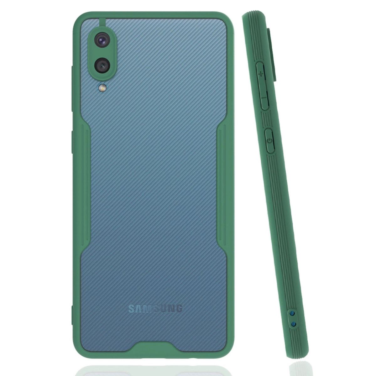 Samsung Galaxy A02 Kılıf Platin Silikon - Yeşil