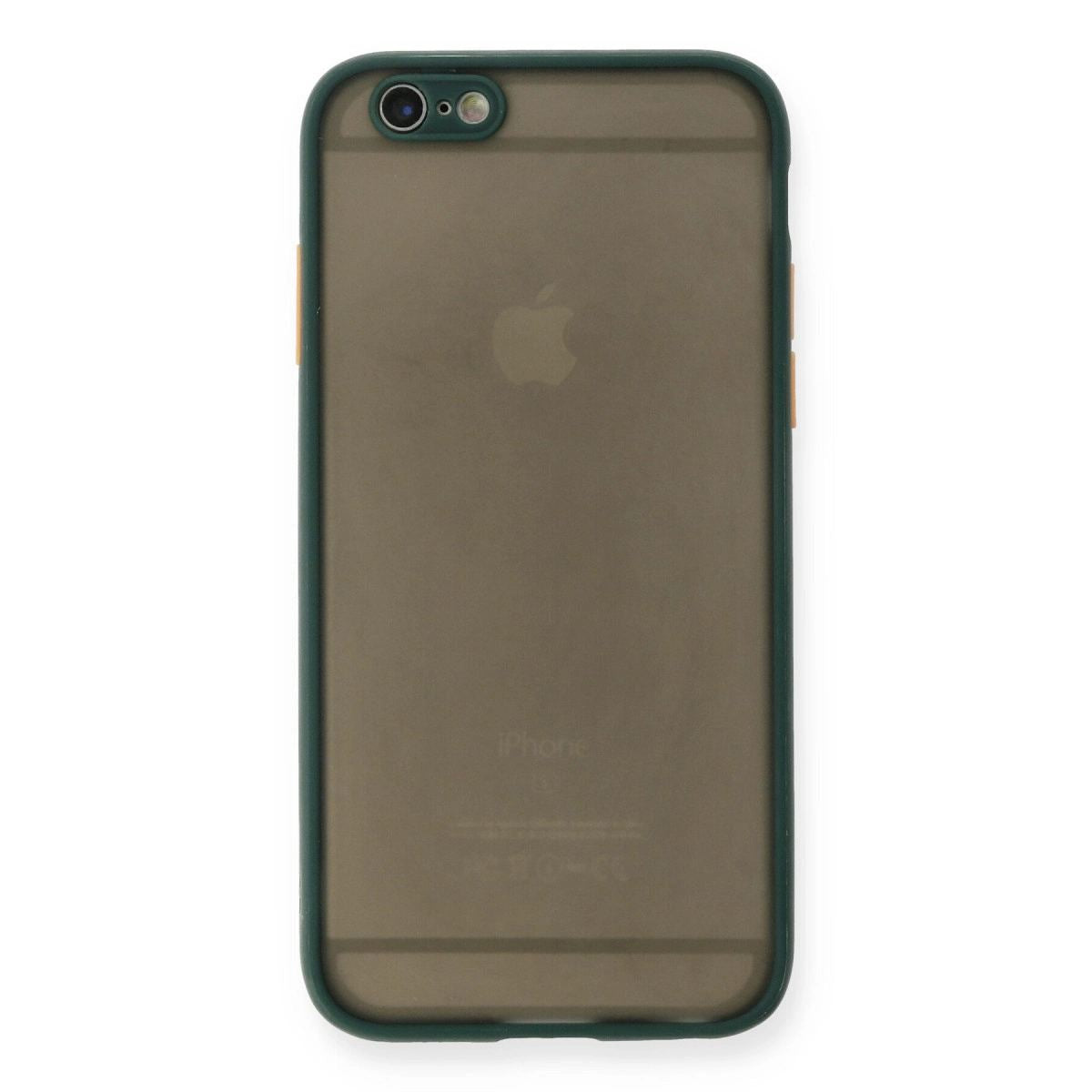 Apple İphone 6 Kılıf Montreal Silikon Kapak - Yeşil